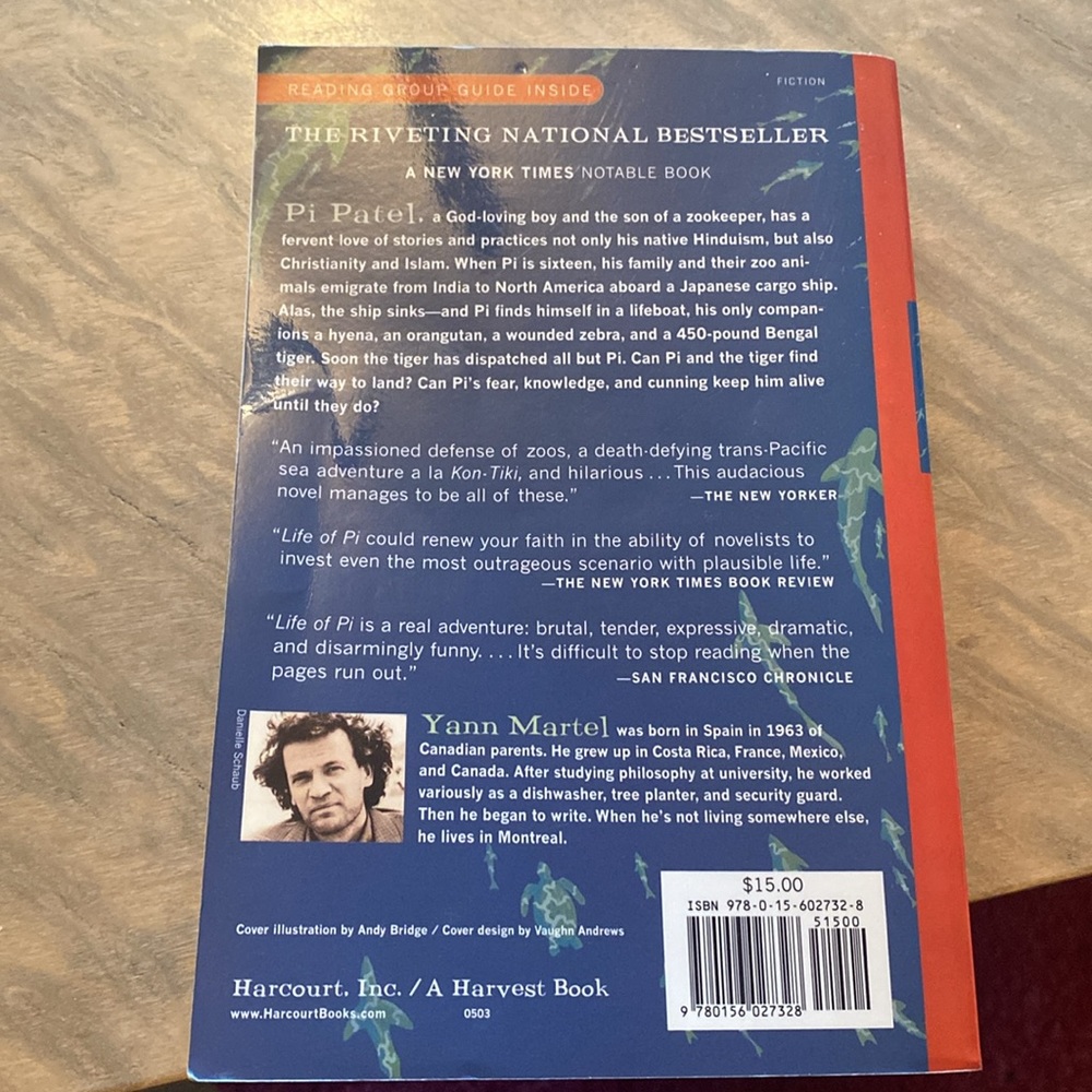 Life of Pi and Speak Paperback Books - Picture 3 of 5